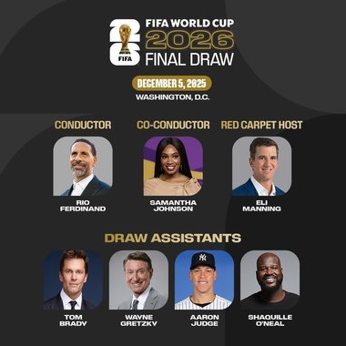 Rio Ferdinand va conduce tragerea la sorţi pentru Cupa Mondială din 2026, asistat de mari nume din sportul american