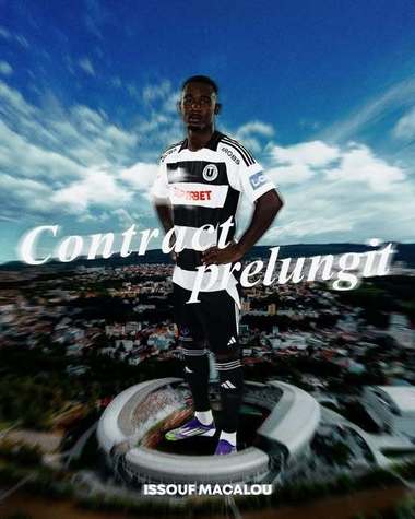 Superliga: Issouf Macalou, al 6-lea jucător de la U.Cluj care a semnat prelungirea contractului