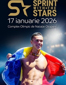 “Sprint With The Stars”, eveniment revoluţionar adus în România de David Popovici. Participă opt sportivi de elită / Mesajul campionului român: “Te aştept să facem valuri împreună” / Biletele sunt deja disponibile
