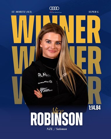 Schi alpin: Alice Robinson a câştigat proba de super-G de la Saint-Moritz /  Lindsey Vonn a ocupat locul 4 