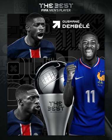 După ce a câştigat Balonul de Aur, Ousmane Dembele a fost desemnat şi jucătorul anului la gala FIFA The Best / La feminin s-a impus Aitana Bonmati