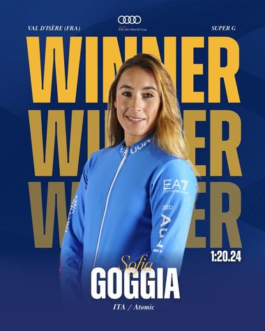 Schi alpin: Italianca Sofia Goggia s-a impus la supe-G la Val d'Isere. Lindsey Vonn a fost pe locul 3