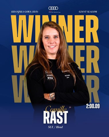 Schi alpin: Camille Rast a câştigat proba de slalom uriaş de la Kranjska Gora. Victoria a fost dedicată victimelor de la Crans-Montana