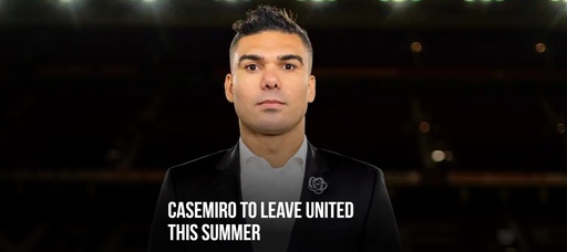 Fotbal: E oficial – Manchester United se desparte de Casemiro la finalul sezonului