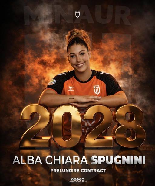 Handbal feminin: Pivotul Alba Spugnini, contract prelungit pe doi ani cu Minaur Baia Mare