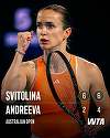 Elina Svitolina a învins-o pe Mirra Andreeva şi s-a calificat în sferturi la Australian Open