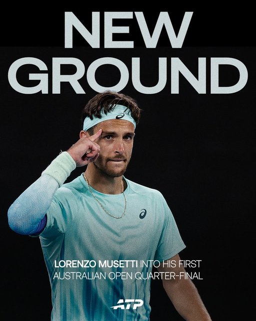 Lorenzo Musetti l-a învins pe Taylor Fritz şi s-a calificat în premieră în sferturi la Australian Open