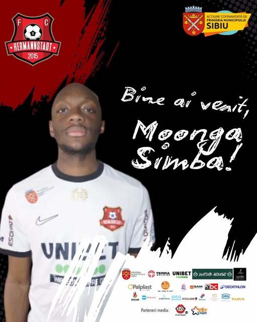 Superliga: FC Hermannstadt l-a achiziţionat pe mijlocaşul Moonga Simba