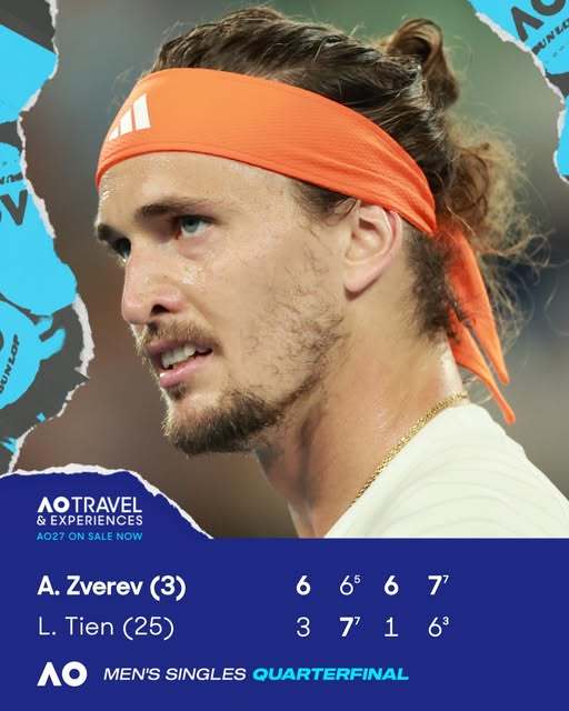 Australian Open: Alexander Zverev s-a calificat în semifinale