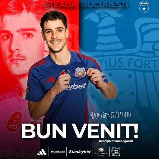 Liga 2: Steaua l-a transferat pe spaniolul Nacho Bonet Aparicio