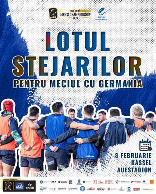 Rugby: 34 de jucători selecţionaţi pentru meciul cu Germania, primul din REC2026