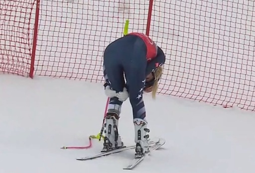 JO 2026: Căzătură teribilă suferită de Lindsey Vonn cu o săptămână înainte de ceremonia de deschidere - VIDEO