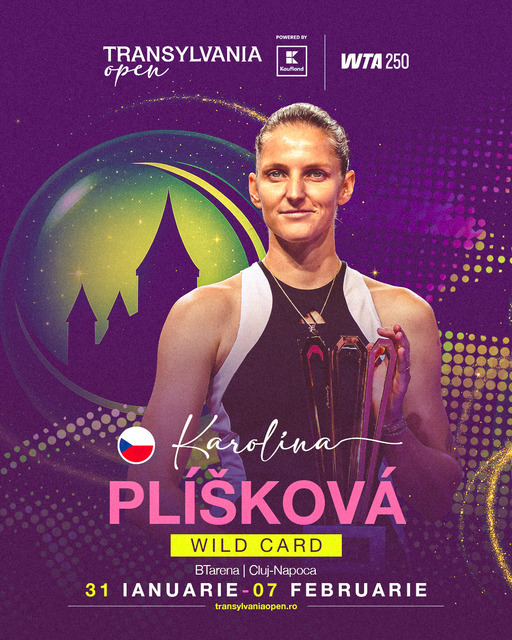Karolína Pliskova, câştigătoarea trofeului în 2024, eliminată în primul tur la  Transylvania Open WTA 250, ediţia 2026