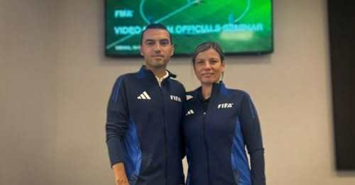 Ovidiu Haţegan şi Cristina Trandafir, la seminarul FIFA dedicat arbitrilor VAR