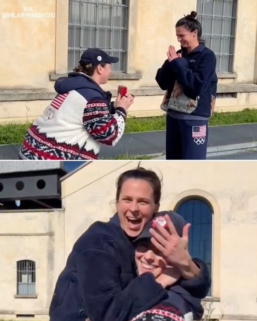 JO de iarnă: Americancele Hilary Knight şi Britanny Bowe s-au logodit. Ele şi-au început relaţia la JO din 2022 - VIDEO