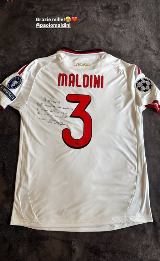 FC Barcelona: Gerard Martin a primit un cadou de la Paolo Maldini. Jucătorului spaniol i se mai spune şi „Gerard Maldini”