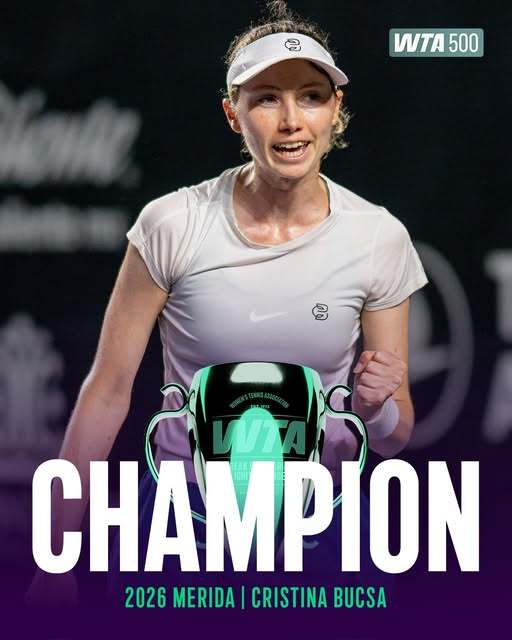 Tenis: Cristina Bucsa a câştigat turneul WTA de la Merida şi la simplu, şi la dublu