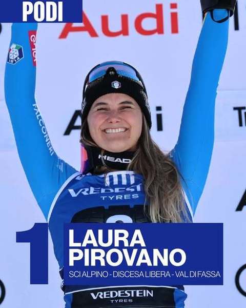 Schi alpin: Două victorii la o sutime de secundă în două zile: dubla victorie a Laurei Pirovano în proba de coborâre de la Val di Fassa
