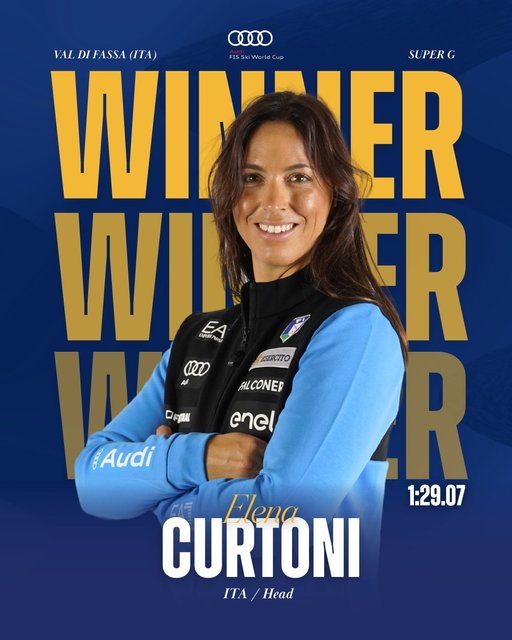 Schi alpin: Elena Curtoni a câştigat proba de Super-G de la Val di Fassa