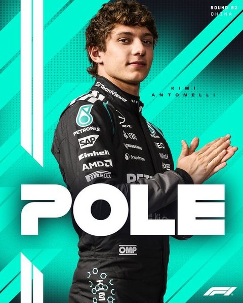 Formula 1: Kimi Antonelli va pleca din pole-position la Marele Premiu al Chinei. Este primul pole-position din carieră pentru pilotul italian. Ce record a stabilit