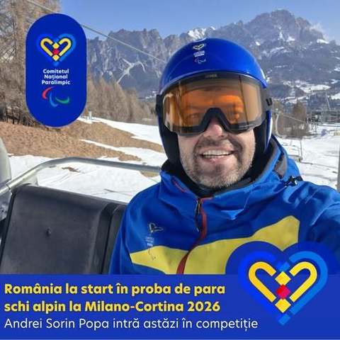 Jocurile Paralimpice: Andrei-Sorin Popa va lua startul în proba de slalom de la Para Alpine Skiing 