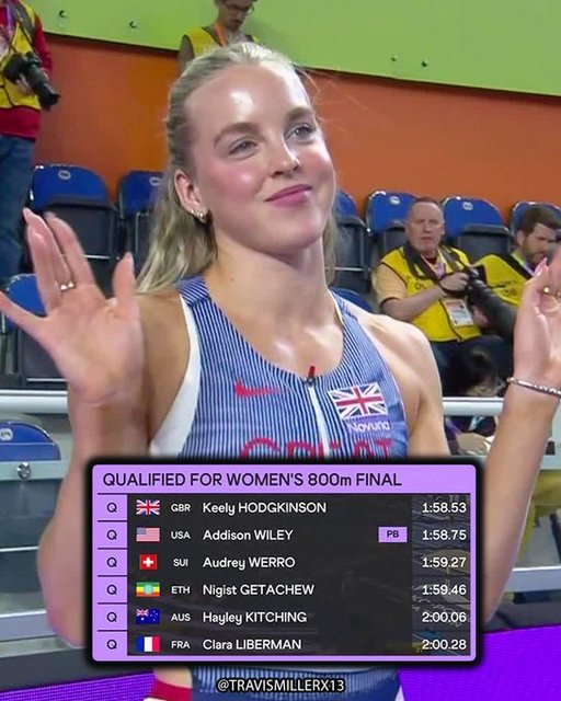 Atletism: Campioana olimpică Keely Hodgkinson şi-a pierdut bagajele în drumul spre CM şi a fost nevoită să se antreneze cu pantofi de împrumut