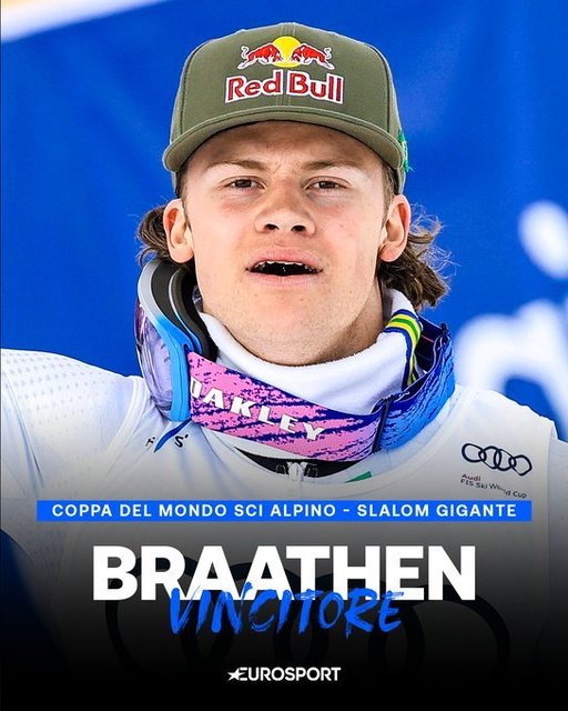 Schi alpin: Brazilianul Lucas Pinheiro Braathen a câştigat globul de cristal la slalom uriaş