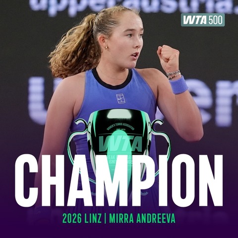 Tenis: După ce le-a învins pe Cîrstea şi Ruse în sferturi şi semifinale, Andreeva a câştigat trofeul la Linz