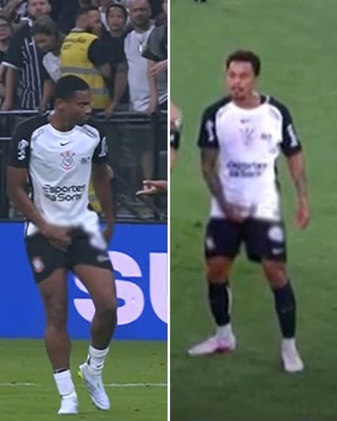 Fotbal: Un jucător al echipei Corinthians şi-a atins organele genitale şi a fost eliminat... după consultarea VAR - VIDEO