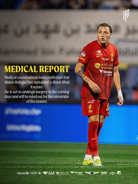 Fotbal: Atacantul italian Mateo Retegui va fi indisponibil pentru restul sezonului din cauza unei accidentări la picior