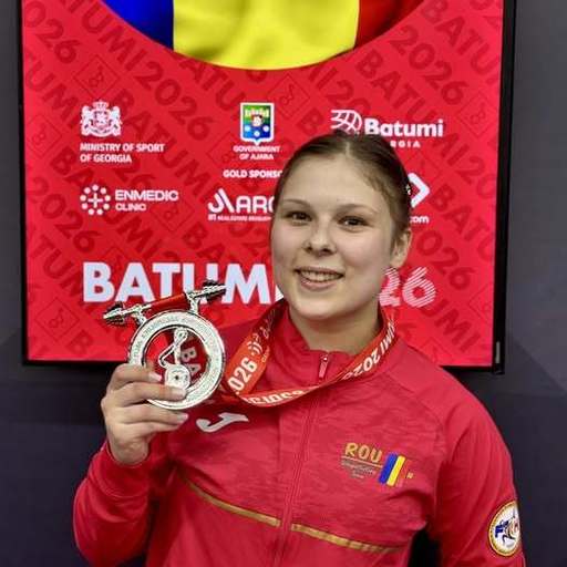 Haltere: Andreea Cotruta, medalie de argint la stilul smuls, la CE din Georgia