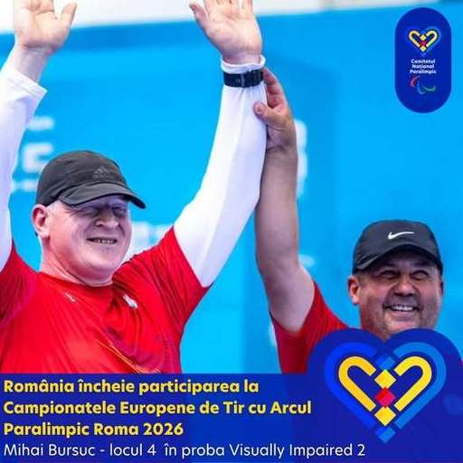 Mihai Bursuc, locul 4 la Campionatele Europene de Para Tir cu Arcul Roma 2026