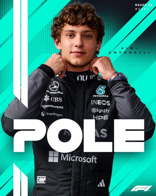 Formula 1: Kimi Antonelli va pleca din pole-position la Marele Premiu de la Miami
