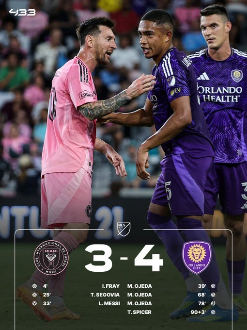 Messi a marcat, dar Inter Miami a pierdut, scor 3-4, cu Orlando City, în MLS. Echipa lui David Beckham a condus cu 3-0 - VIDEO