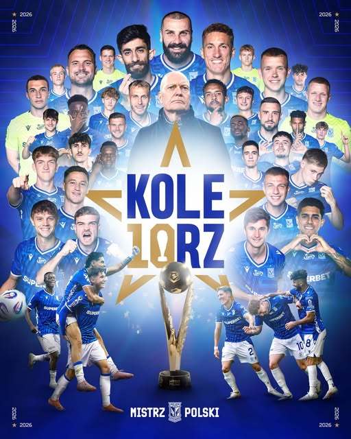 Lech Poznan a câştigat campionatul Poloniei pentru a 10-a oară
