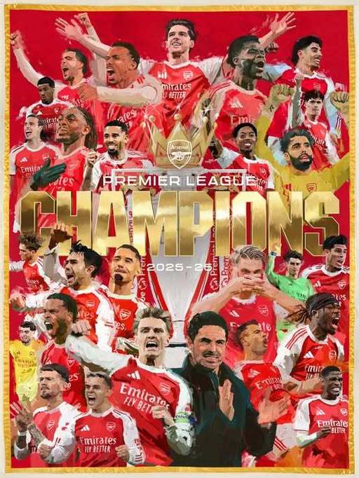 Arsenal Londra este noua campioană a Angliei, după ce Manchester City a remizat cu Bournemouth. Este primul titlu pentru Arsenal după 22 de ani