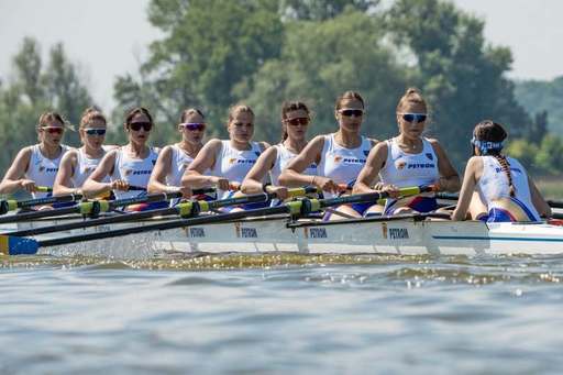 Canotaj: Echipajul feminin de 8+1 a adus a doua medalie de aur pentru România la CE de Juniori de la  Branderburg