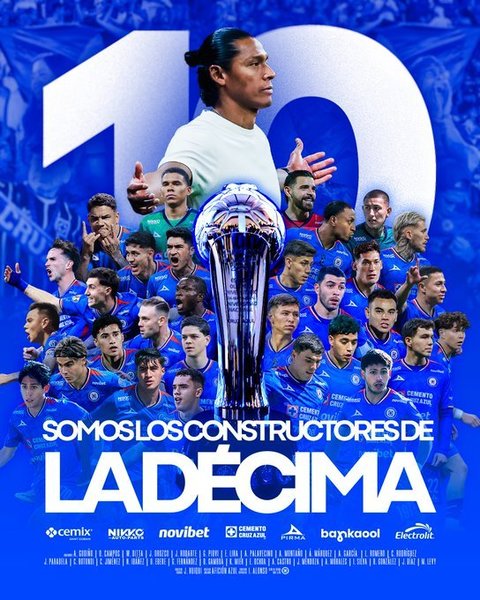 Cruz Azul a câştigat campionatul Mexicului pentru a zecea oară