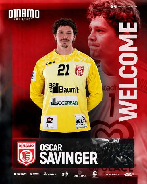 Handbal masculin: Campioana Dinamo a anunţat transferul portarului Oscar Savinger