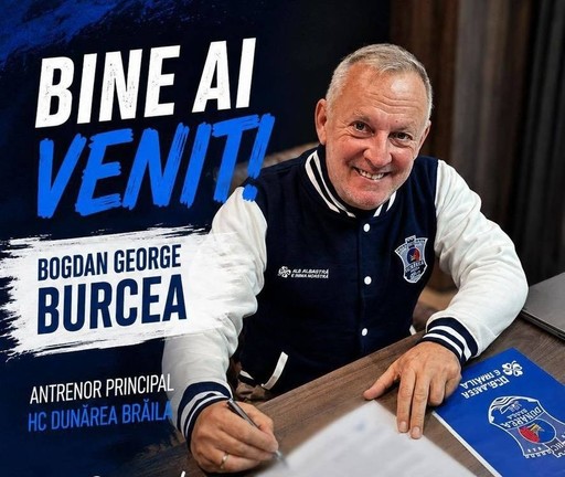 Handbal feminin: Dunărea Brăila anunţă numirea lui Bogdan Burcea în funcţia de antrenor principal