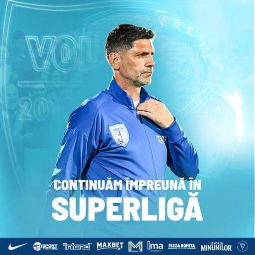 Superliga: Antrenorul Florin Pîrvu şi-a prelungit contractul cu FC Voluntari