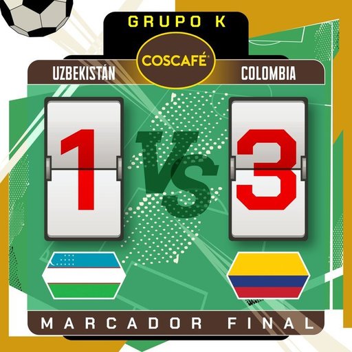 Cupa Mondială 2026: Columbia a învins Uzbekistan, scor 3-1, în grupa K
