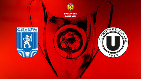 Biletele la Supercupa României, Universitatea Craiova – U Cluj, disponibile online de vineri