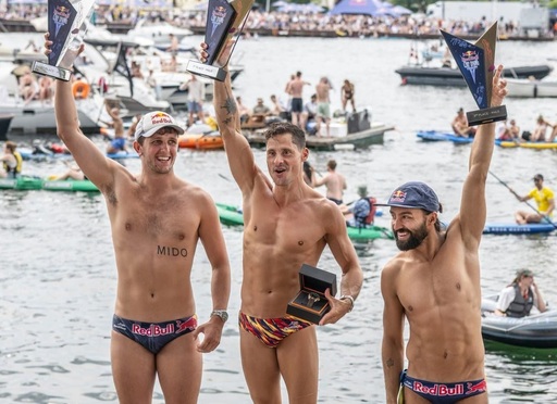 Constantin Popovici – locul 1, Cătălin Preda – locul 3 în etapa a treia a Red Bull Cliff Diving World Series