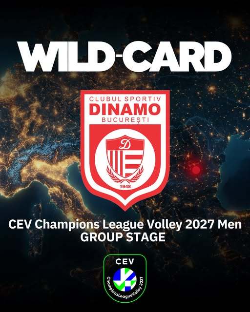 Volei masculin: Dinamo a primit un wildcard pentru grupele CEV Champions League