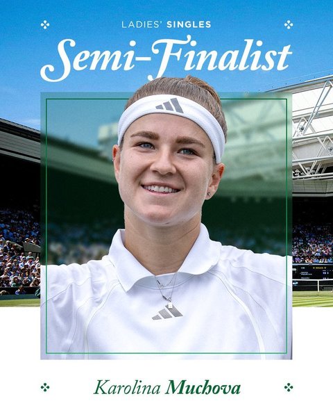 Tenis: Karolina Muchova a eliminat-o pe Naomi Osaka şi s-a calificat în semifinale la Wimbledon