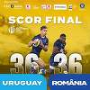 Rugby: România a terminat la egalitate, scor 36-36, cu Uruguay, în al doilea meci din World Rugby Nations Cup