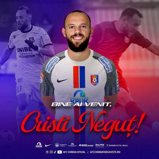 Mijlocaşul Cristi Neguţ revine la Chindia Târgovişte