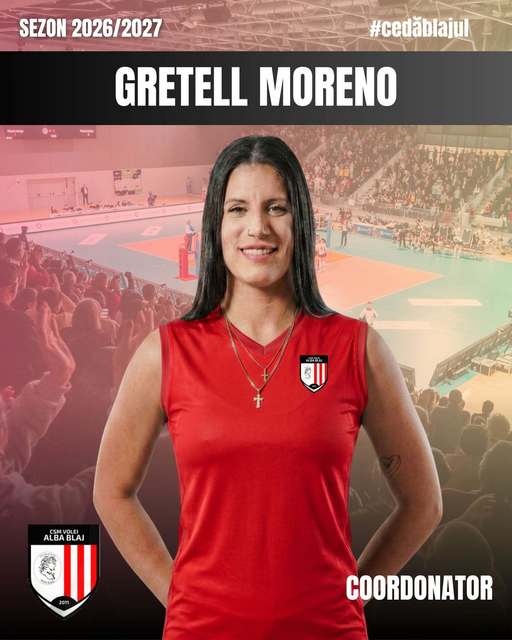 Volei feminin: Cubaneza Gretell Moreno va juca la CSM Volei Alba Blaj 