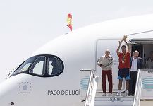 Campioana mondială Spania a aterizat la Madrid - VIDEO